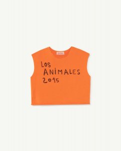 30%OFF!!The Animals Observatory PRAWN KIDS T-SHIRT ORANGE