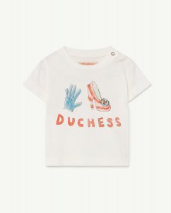 The Animals Observatory ROOSTER BABY T-SHIRT WHITE DUCHESS