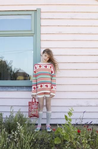 30%OFF!!FISH&KIDS EMBROIDERED FLOWERS KNIT SHORT - W THE STORE
