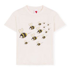 FRESH DINOSAURS Bee Fly White T-shirt