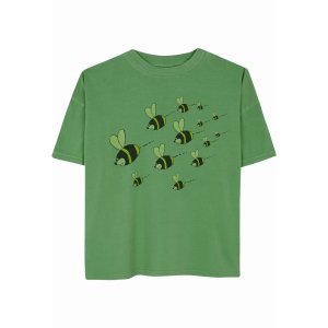 20%OFF!!FRESH DINOSAURS Bee Fly Green T-shirt