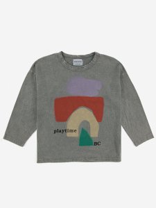 20%OFF!!BOBO CHOSES Playtime Red long sleeve T-shirt