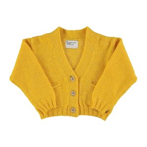 30%OFF!!piupiuchick knitted V jacket yellow