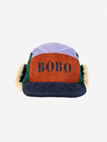 BOBO CHOSES Bobo Color Block corduroy cap - W THE STORE