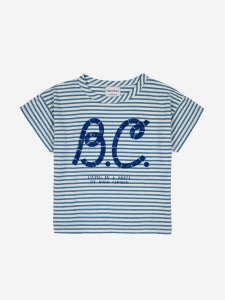 20%OFF!!BOBO CHOSES Blue Stripes Tshirt 