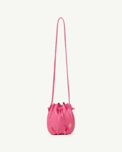 The Animals Observatory LEATHER BAG Pink logo