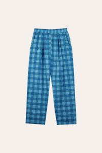 THE CAMPAMENTO Blue Checked Pants