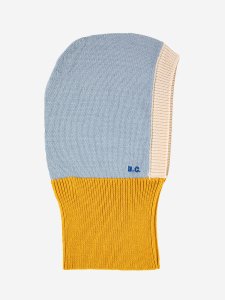 BOBO CHOSES Baby Color Block yellow knitted hood