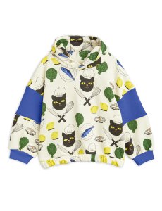 <img class='new_mark_img1' src='https://img.shop-pro.jp/img/new/icons14.gif' style='border:none;display:inline;margin:0px;padding:0px;width:auto;' />mini rodini chef cat aop HOODIE
