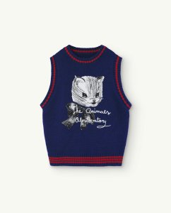 The Animals Observatory Navy Kitten Bat Vest
