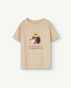 The Animals Observatory ROOSTER KIDS TSHIRT Beige