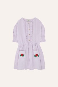 THE CAMPAMENTO FLOWERS EMBROIDERY KIDS DRESS