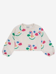 <img class='new_mark_img1' src='https://img.shop-pro.jp/img/new/icons14.gif' style='border:none;display:inline;margin:0px;padding:0px;width:auto;' />BOBO CHOSES Smiling Mask all over raglan sleeves top