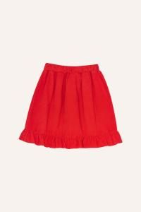 THE CAMPAMENTO RED CORDUROY SKIRT