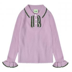 <img class='new_mark_img1' src='https://img.shop-pro.jp/img/new/icons14.gif' style='border:none;display:inline;margin:0px;padding:0px;width:auto;' />FUB  Frill Polo iris