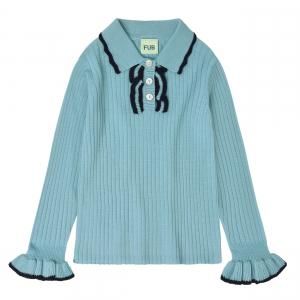 <img class='new_mark_img1' src='https://img.shop-pro.jp/img/new/icons14.gif' style='border:none;display:inline;margin:0px;padding:0px;width:auto;' />FUB  Frill Polo aqua