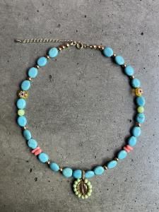 <img class='new_mark_img1' src='https://img.shop-pro.jp/img/new/icons14.gif' style='border:none;display:inline;margin:0px;padding:0px;width:auto;' />ave maria in mint  Necklace 