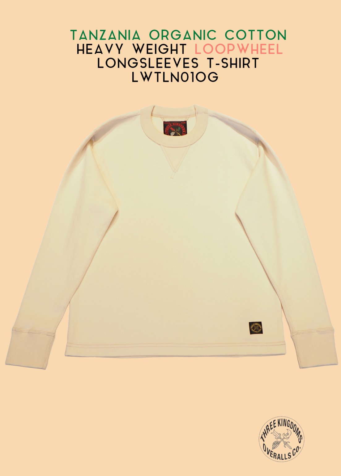 LWTLN01OG HEAVY WEIGHT LOOPWHEEL LONG SLEEVES  T-Shirt<img class='new_mark_img2' src='https://img.shop-pro.jp/img/new/icons14.gif' style='border:none;display:inline;margin:0px;padding:0px;width:auto;' />