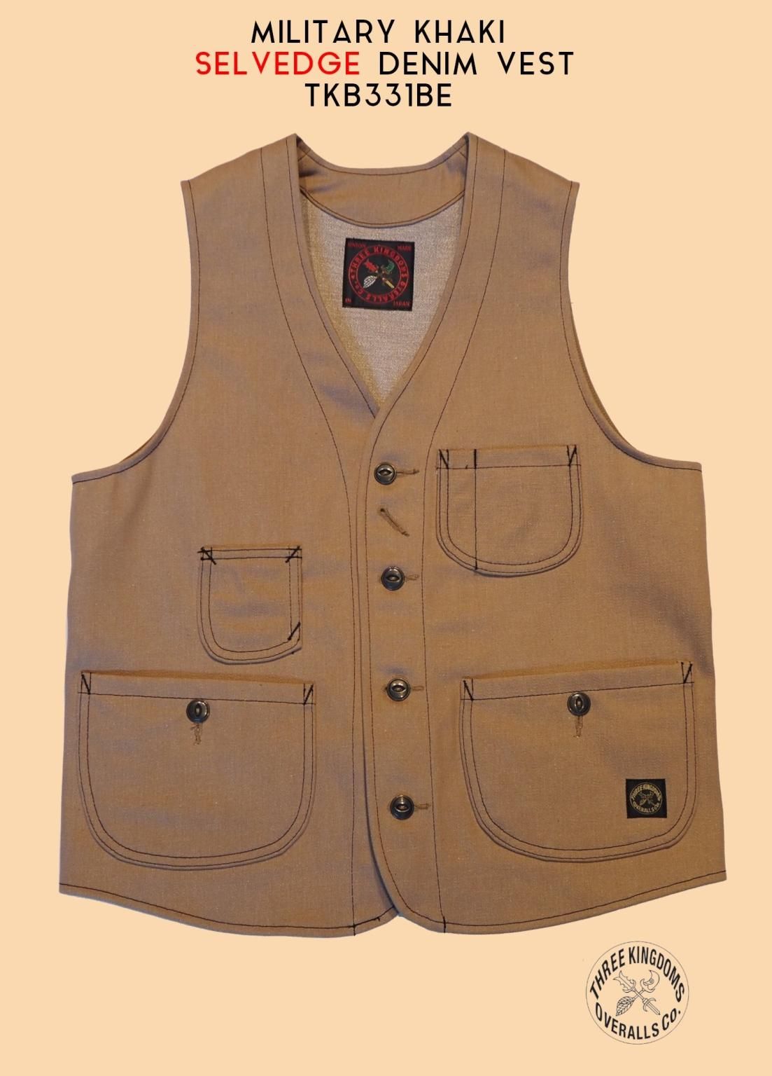 YENN SLEEVELESS DENIM JK タックデニムベスト　ノーカラー YENN SLEEVELESS DENIM JK タックデニムベスト ノーカラー