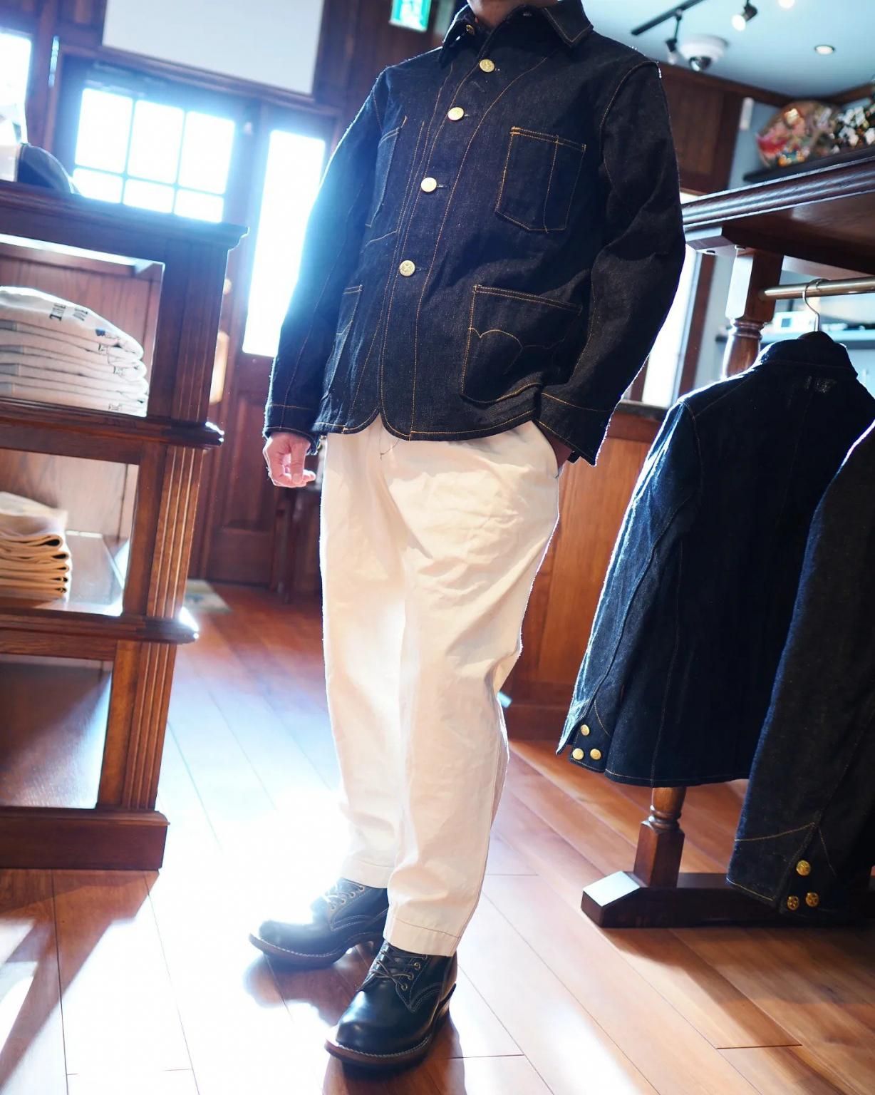 TK773HI |DENIM SACK COAT - THREE KINGDOMS OVERALLS