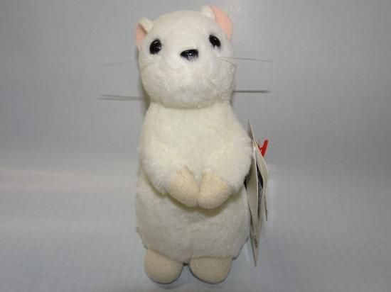 オコジョぬいぐるみ キーホルダー 白色 サイズ 約10cm 売店ひろば オコジョぬいぐるみ キーホルダー 白色 サイズ 約10cm 売店ひろば