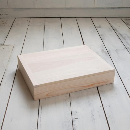 A4/ふた付 - 木作り工房こだかさー高知県産の、ひのき香るキューブボックス