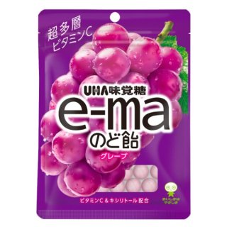 味覚糖 e-maのど飴 袋 グレープ　50g×６入。