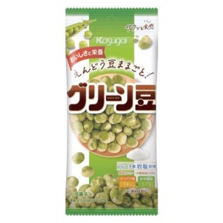 春日井 スリムグリーン豆 48g×6袋入 (えんどう豆 スナック おつまみ)。