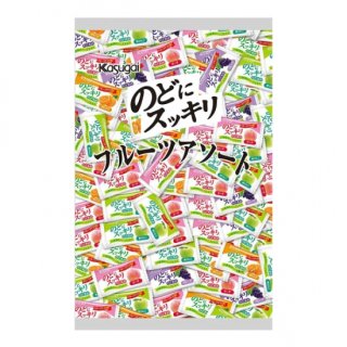 春日井製菓 のどにスッキリ フルーツアソート 1kg×10袋入 (のど飴 業務用 個包装 大量)