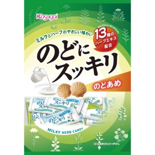 春日井製菓 のどにスッキリ 125g×12袋入 (のど飴 ハーブ キャンディ)
