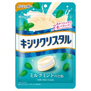 春日井 キシリクリスタル ミルクミントのど飴 71g×6入 (ノンシュガー 飴) 
