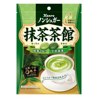 カンロ ノンシュガー 抹茶茶館 72g×6入 (飴 キャンディ まとめ買い)。