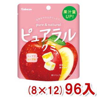 カバヤ ピュアラルグミ りんご (8×12)96入 (Y12) (ケース販売) (本州一部送料無料)