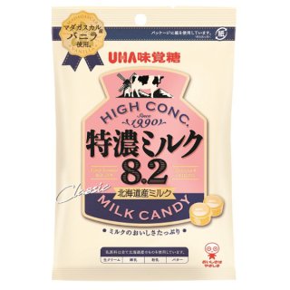 味覚糖 特濃ミルク8.2 北海道産ミルク 88g×6入 (キャンディ 飴 まとめ買い)。
