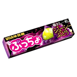 味覚糖 ぷっちょスティック ジューシーぶどう 10粒×10入 (ソフトキャンディ ぷっちょ お菓子 おやつ) 