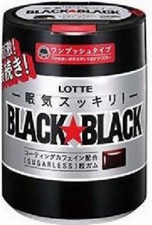 ロッテ　ブラックブラック　粒ワンプッシュボトル　６入　。