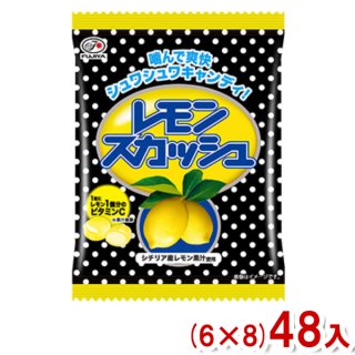 (本州一部送料無料) 不二家 72g レモンスカッシュキャンディ 袋 (6×8)48入 (Y12)(ケース販売)。