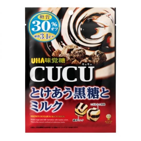 グランドセール 漫画 味覚糖 80g CUCU キュキュ とけあう黒糖とミルク (6×12)72袋入 スイーツ・ガム