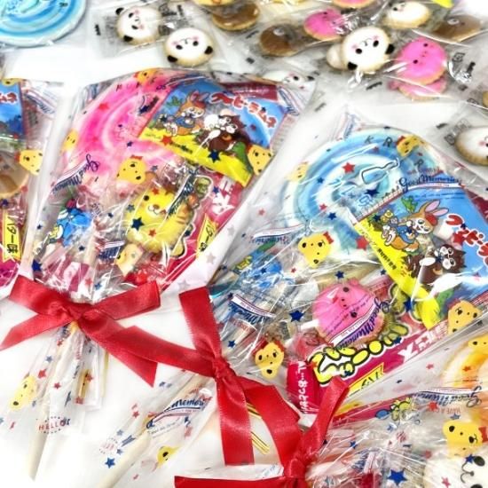 お菓子のブーケ ぺろぺろキャンディ入り お菓子4点セット |ゆっ