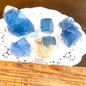 中国の青い蛍石結晶