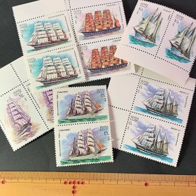 ロシア1981年帆船切手6種