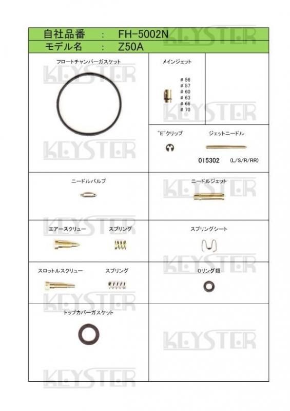 燃調キット Z50A用キャブレター オーバーホール&セッティング