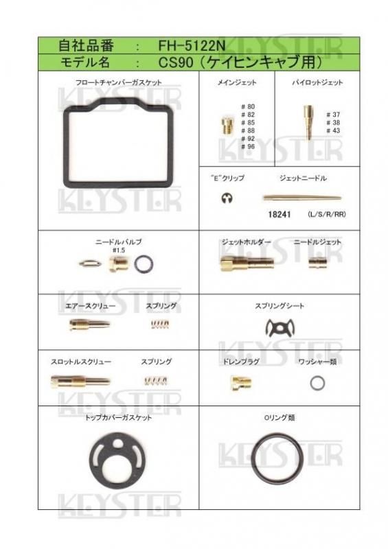 燃調キット CS90用キャブレター オーバーホール&セッティング