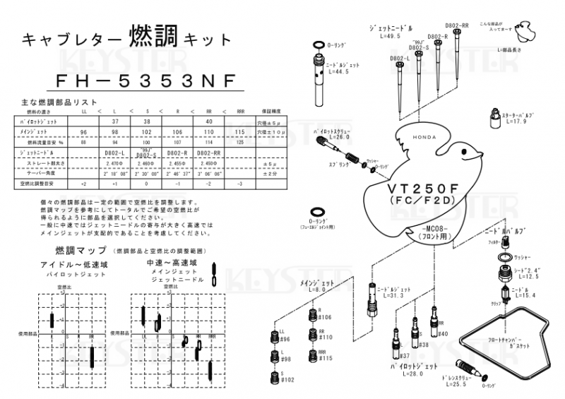 ホンダ - 社外純正パーツ 色々セット vt250fc vt250fe