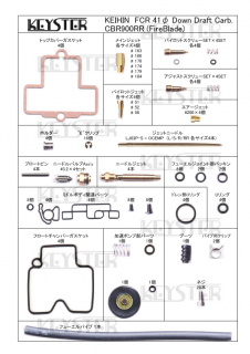 FCRǳĴåȡ41եɥեȥ֥쥿ѥ֥쥿 Сۡ&åƥ󥰥ѡĥå (CBR900RR)