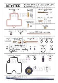 FCRǳĴåȡ32եɥեȥ֥쥿ѥ֥쥿 Сۡ&åƥ󥰥ѡĥå (FZR400RR -3TJ-)