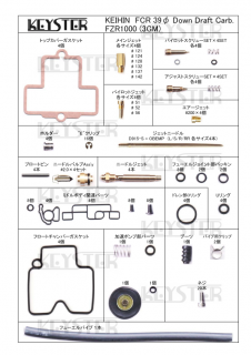 FCRǳĴåȡ39եɥեȥ֥쥿ѥ֥쥿 Сۡ&åƥ󥰥ѡĥå (FZR1000 -3GM-)