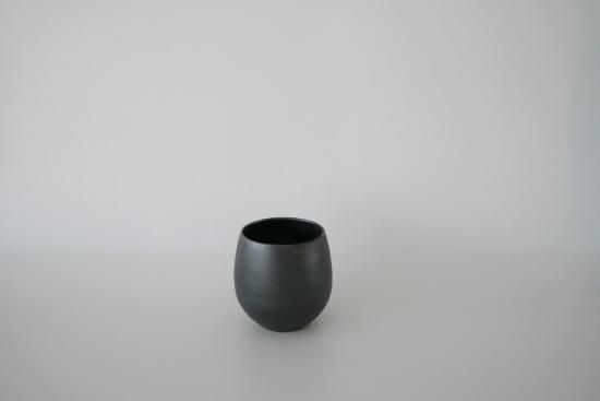 矢野直人 ＜8-2. 黒釉カップ＞