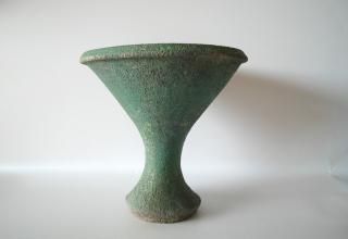 野口悦士<119.緑青 花器>