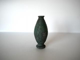野口悦士<134.緑青 小花入>